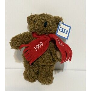 GTE 7.5” Bailey 1999/2000 Millennium Teddy Bear Ralph Lauren Christmas vibes